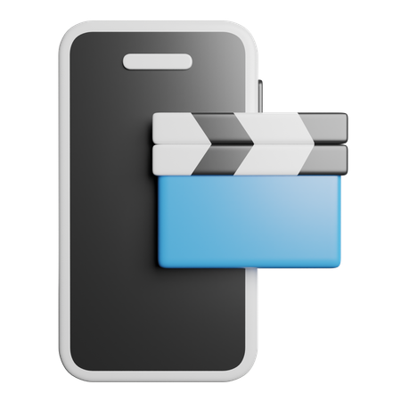 Phone Clapperboard  3D Icon