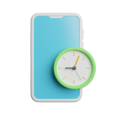 Phone Clock  3D Icon
