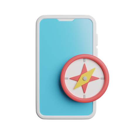 Phone Compass  3D Icon