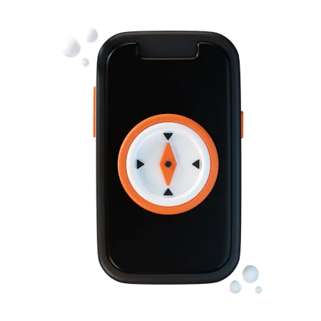 Phone Compass  3D Icon