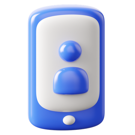Phone Contact 3D Icon