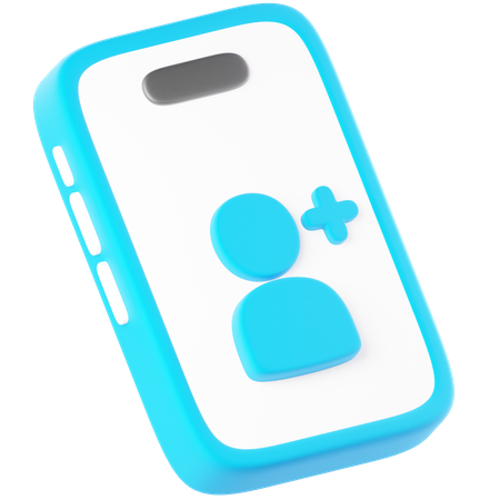 Phone Contacts  3D Icon