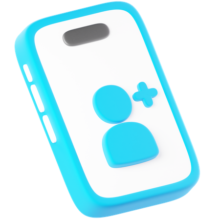 Phone Contacts  3D Icon