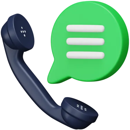 Phone Conversation 3D Icon
