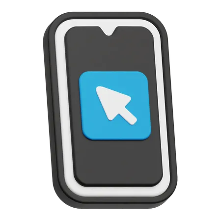 Phone cursor  3D Icon