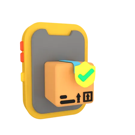 Phone Delivery Insurance  3D Icon