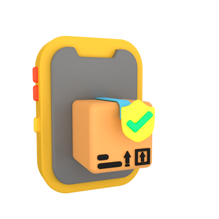 Phone Delivery Insurance  3D Icon