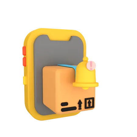 Phone Delivery Notification  3D Icon
