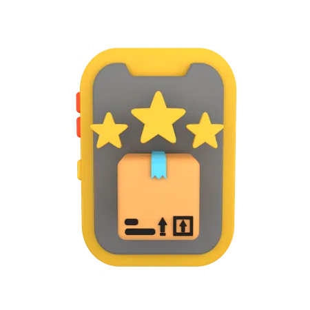 Phone Delivery Rating  3D Icon
