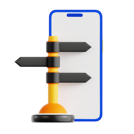 Phone Direction  3D Icon