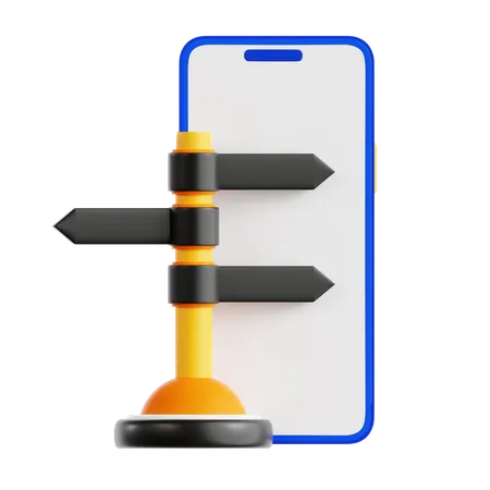 Phone Direction  3D Icon