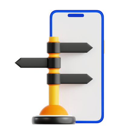 Phone Direction  3D Icon