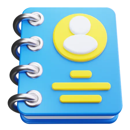 Phone Directory  3D Icon