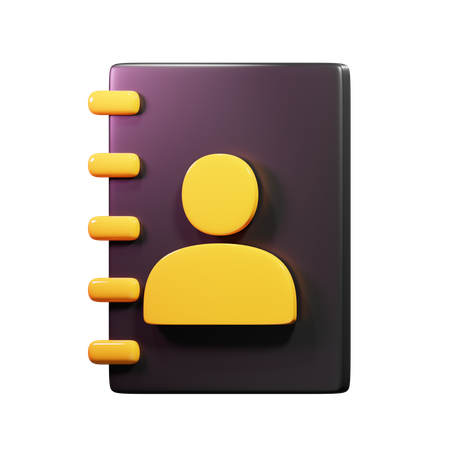 Phone Directory  3D Icon