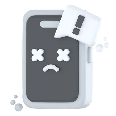 Phone Error  3D Icon