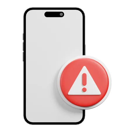 Phone Error  3D Icon