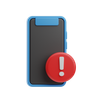 phone error 3d logo