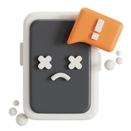 Phone error state  3D Icon