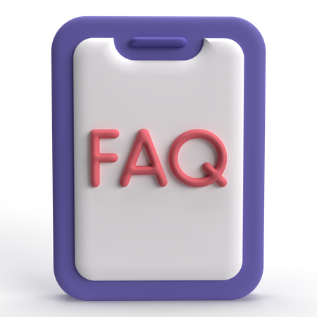 Phone FAQ  3D Icon