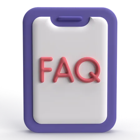 Phone FAQ  3D Icon