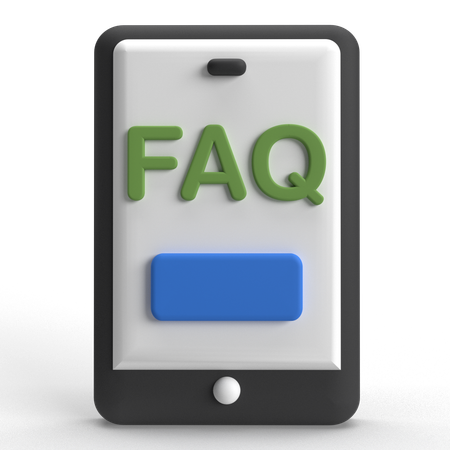 Phone FAQ  3D Icon