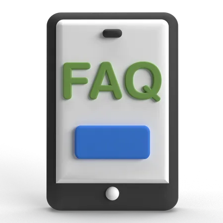 Phone FAQ  3D Icon