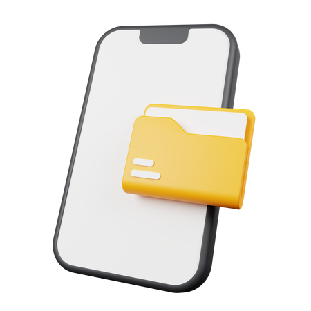 Phone File  3D Icon