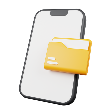 Phone File 3D Icon