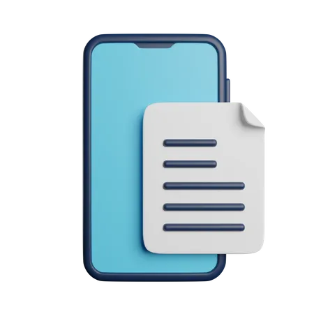 Phone File  3D Icon