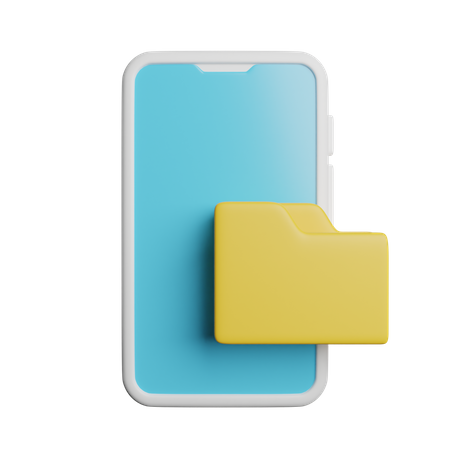 Phone Folder  3D Icon