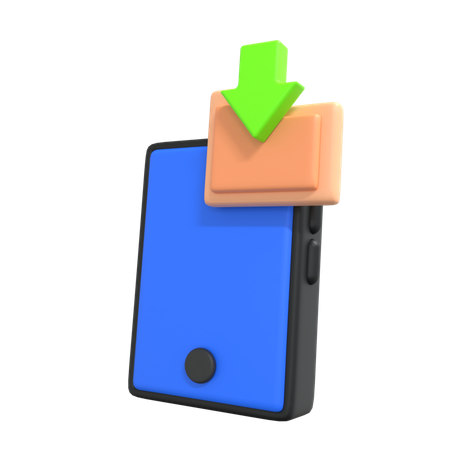Phone Folder Download  3D Icon