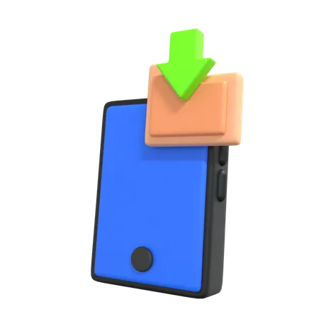 Phone Folder Download  3D Icon