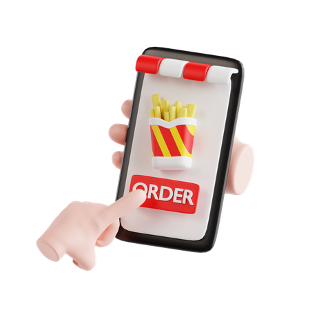 Phone Gesture Click Order  3D Icon