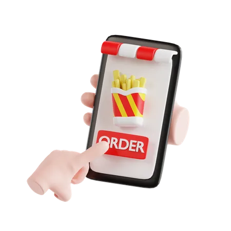 Phone Gesture Click Order  3D Icon