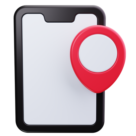 携帯電話のGPS  3D Icon