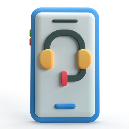 Phone Headset  3D Icon