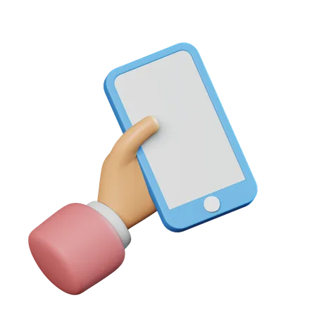 Phone Holding Gesture  3D Icon