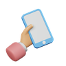 3d smartphone holding gesture