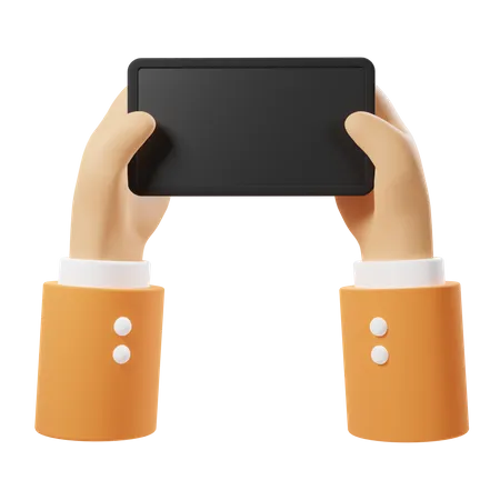 Phone Holding Hand Gesture  3D Icon