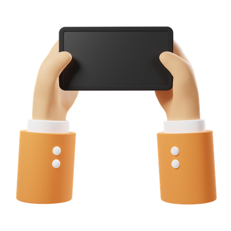 Phone Holding Hand Gesture  3D Icon