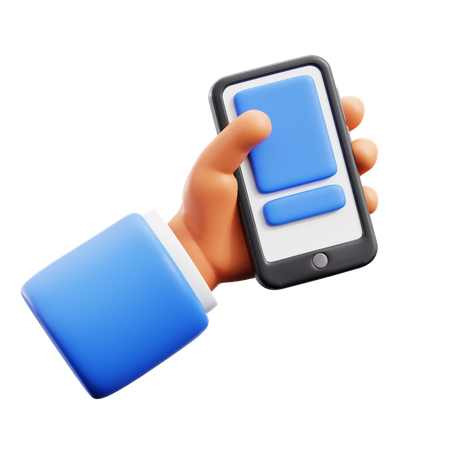 Phone Holding Hand Gestures  3D Icon