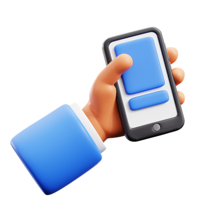 Phone Holding Hand Gestures  3D Icon