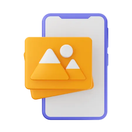 Phone Image  3D Icon