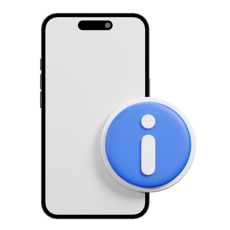 Phone Information  3D Icon