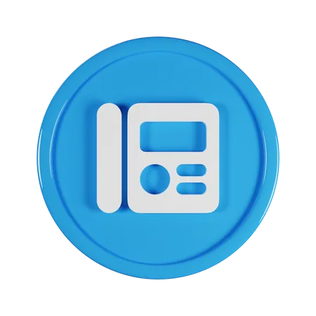 Phone Intercom  3D Icon