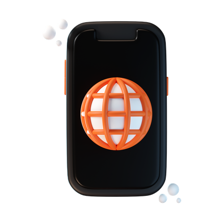 Phone Internet  3D Icon