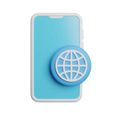 Phone Internet Network 3D Icon