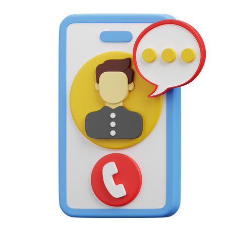 Phone Interview  3D Icon