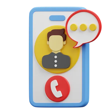Phone Interview  3D Icon