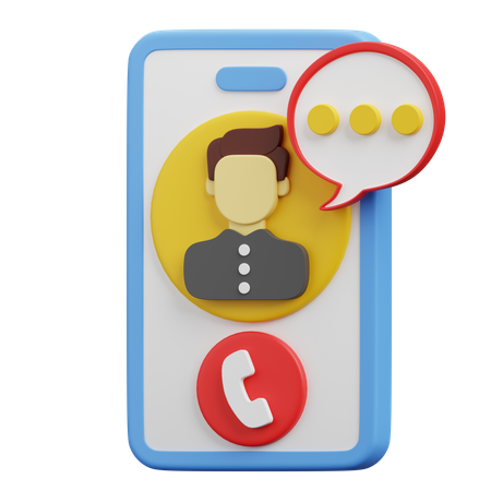 Phone Interview  3D Icon